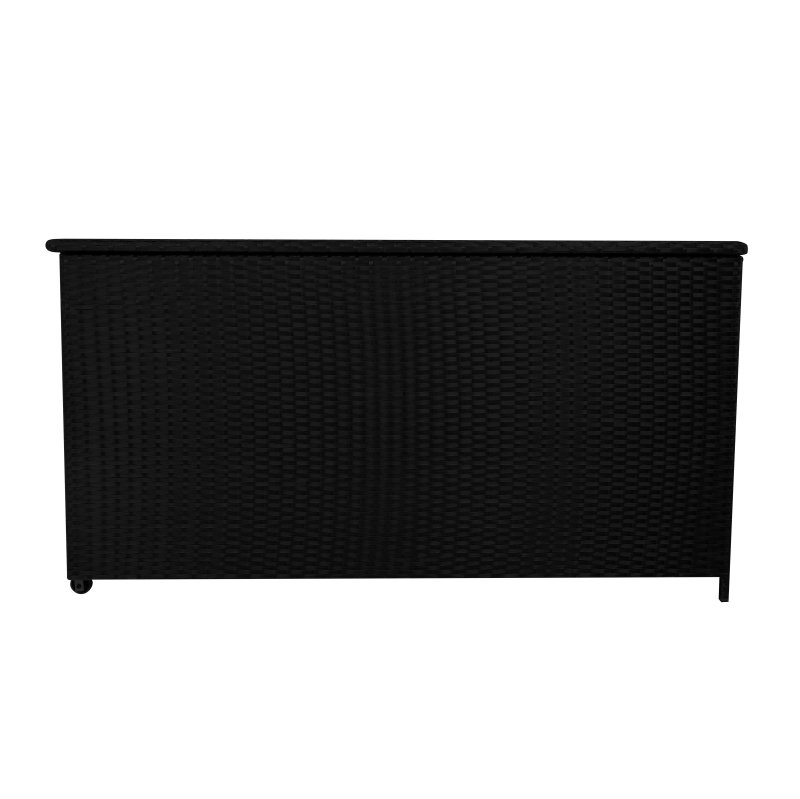 Rattan Cushion Storage Box 700L - Black