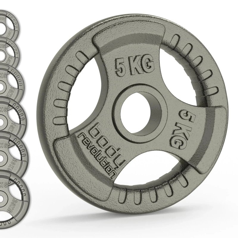 Olympic Tri Grip Cast Iron Weight Plates Pairs Sets 2 x 1.25kg
