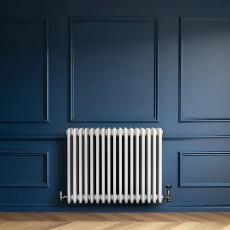 Traditional 4 Column Radiator - 600 x 785mm - White