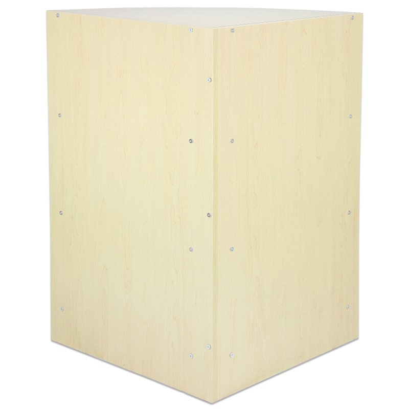 MonsterShop LM60 Corner Shop Counter Retail Showcase Display Cabinet, Maple, 60cm x 90cm x 60cm