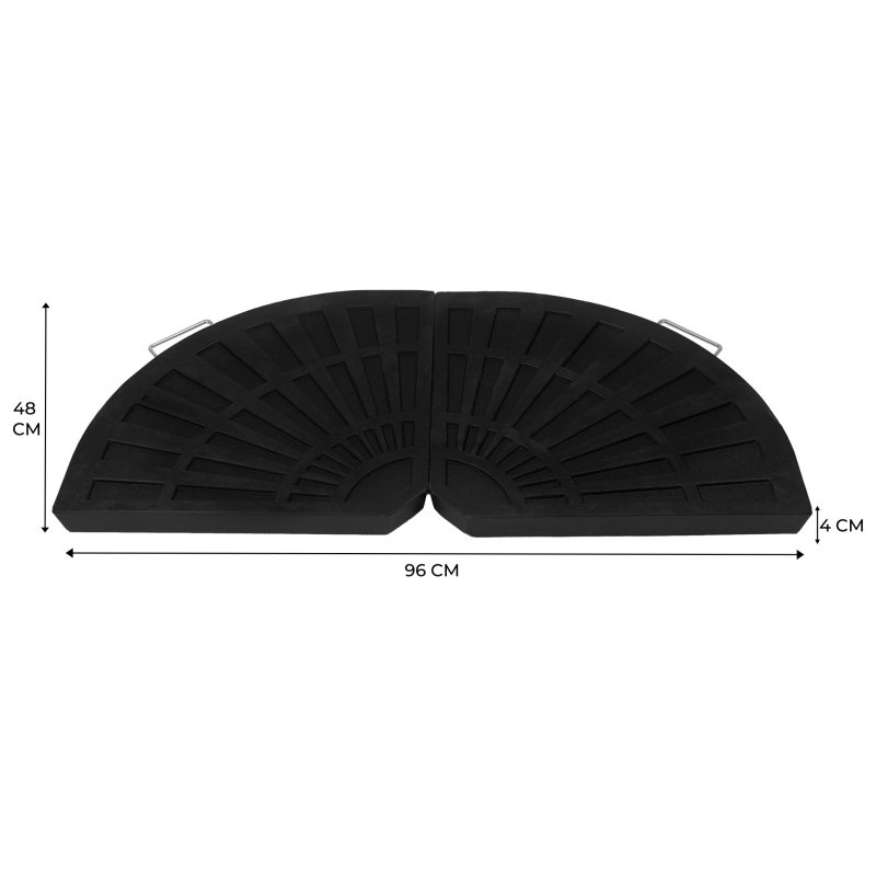 Cantilever Parasol Base - Fan x 2