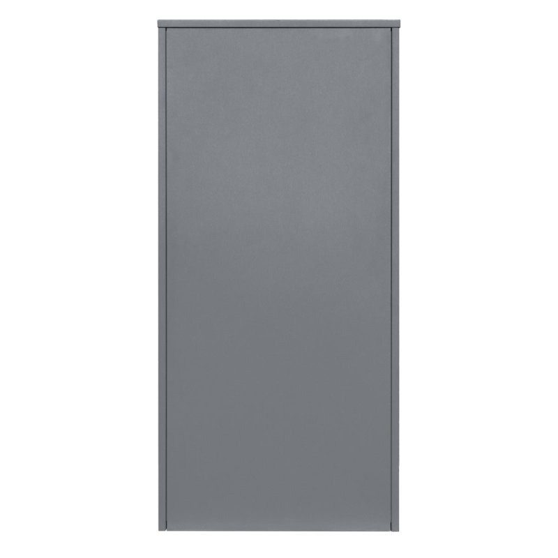 Parcel Post Drop Box XL Grey Steel Outdoor Lockable 2 Keys Letter Mail Package Courier Container Delivery Storage Wall Mount Safe Secure Anti Fishing Scannable Barcode Screwdriver Fixing Kit