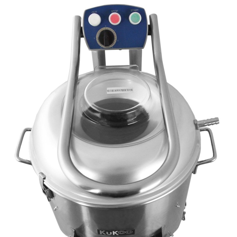 KuKoo Commercial Electric Potato Rumbler Peeler Machine Automatic Heavy Duty Catering Restaurant Peeling Machine 20Kg Capacity