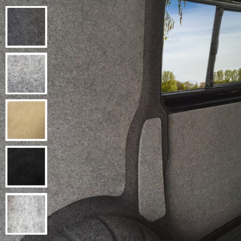 Camper Van Lining Carpet Anthracite Grey 4 Way Super Stretch 2m Wide 5.5m Long 11m2 Coverage Car Motorhome Vehicle Interior Campervan Conversion Kit Trim Bleachable Polypropylene Fits Any Make / Model