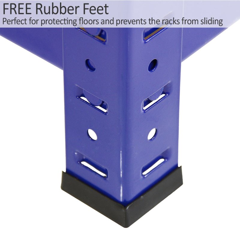 10 x Monster Racking 90cm Blue Garage / Utility / Shed Storage Racks Bays / Warehouse Shelving includes FREE rubber mallet