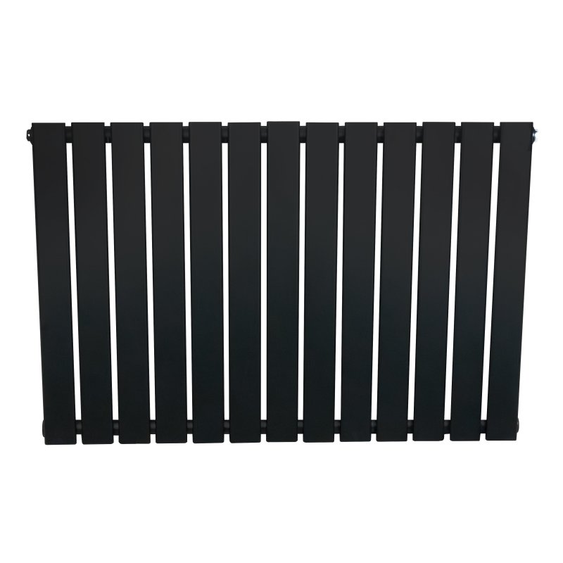 Flat Single Column Radiator - 600 x 910mm - Black