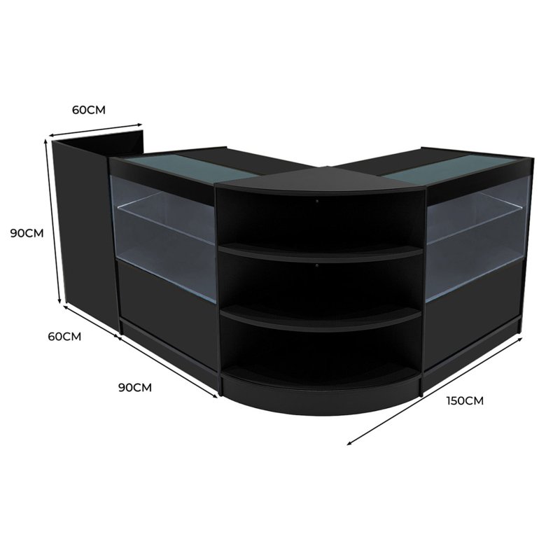 Eclipse LED Shop Counter Set LM60, TB60 & 2 x C900 - Black