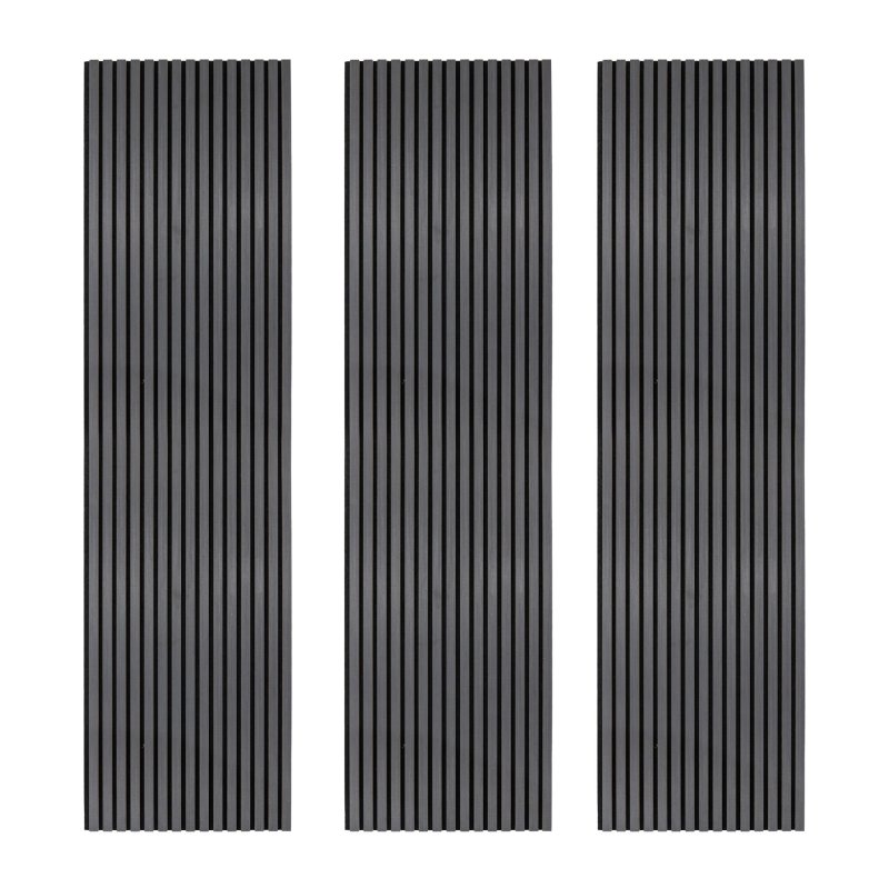Acoustic Slat Wall Panels x 3" Anthracite Grey