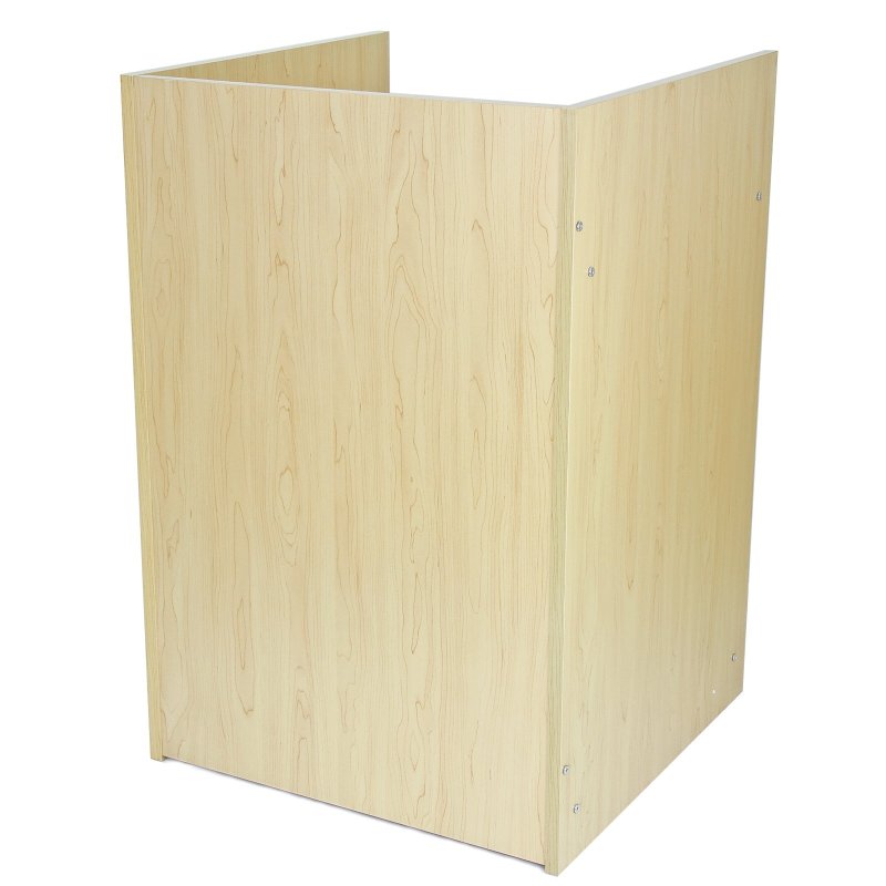 MonsterShop TB60 Reception Cash Till Desk, Maple, 60cm x 90cm x 60cm, Melamine MDF