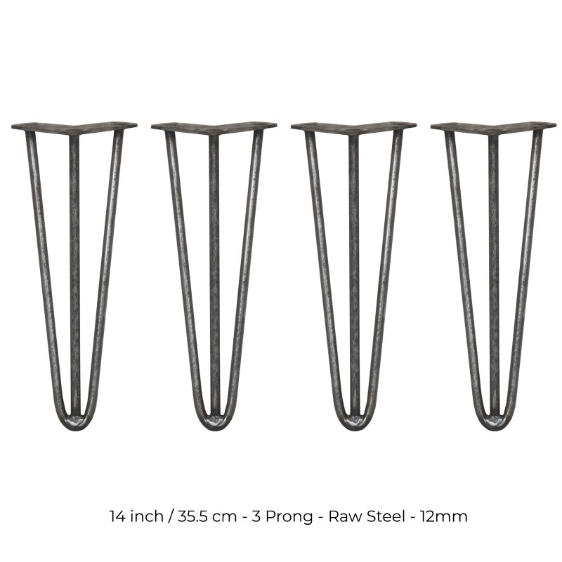 4 x Hairpin Legs / Hair Pin Legs Set SkiSki Legs Furniture Desk Bench Chair Table 14