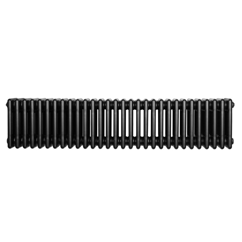 Traditional 4 Column Radiator - 300 x 1370mm - Black
