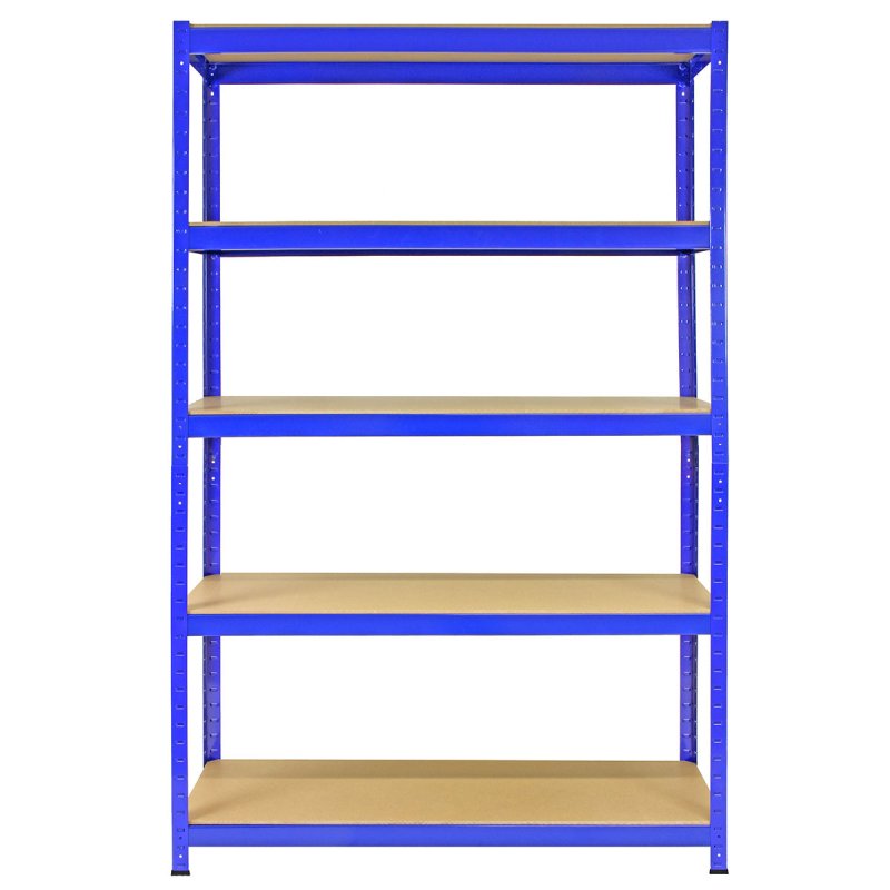1 Bay Garage Shelving / Workshop Storage / Shed Racking 5 Tier 1200mm wide T-RAX