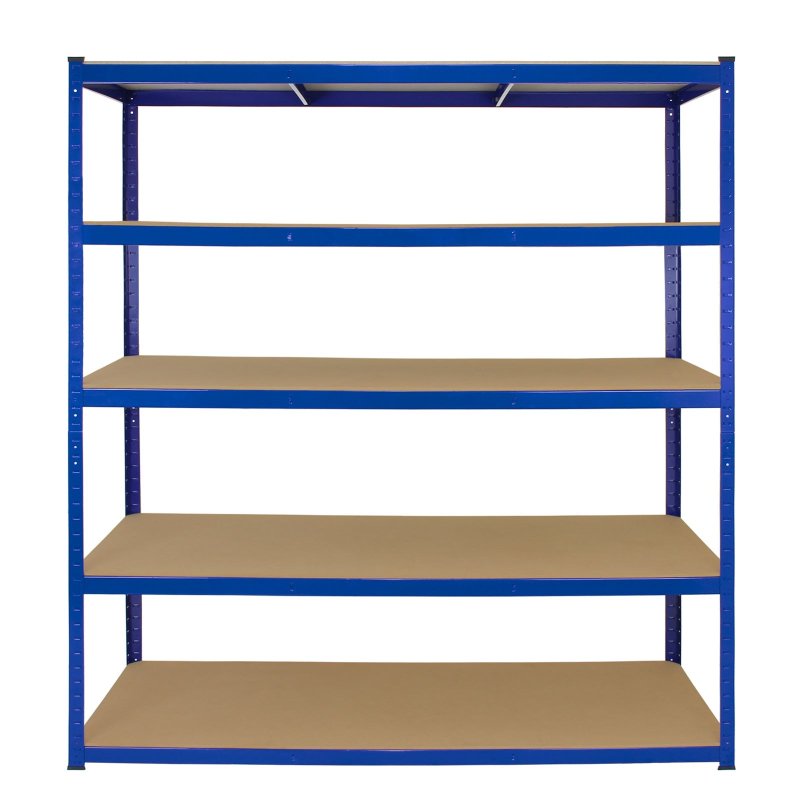 Monster Racking 10 x Garage Racking Shelving Unit / 5 Tier 1600mm Wide x 600mm Deep / Steel & MDF Shelves