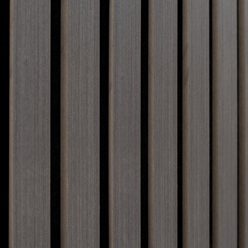 Acoustic Slat Wall Panel - Anthracite Grey