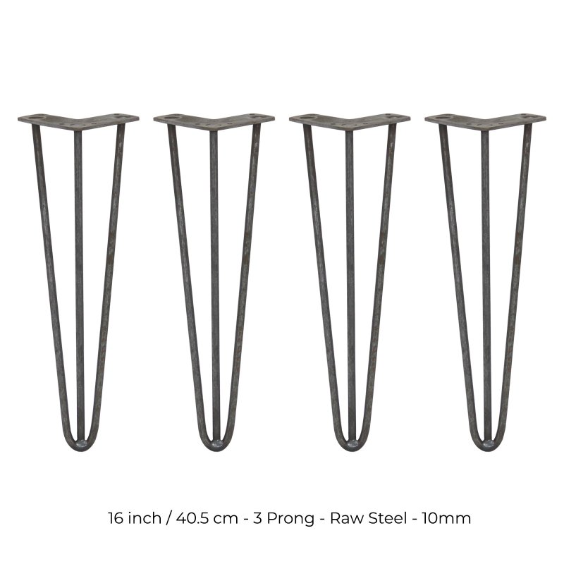 4 x Hairpin Legs / Hair Pin Legs Set SkiSki Legs Furniture Desk Bench Chair Table 16