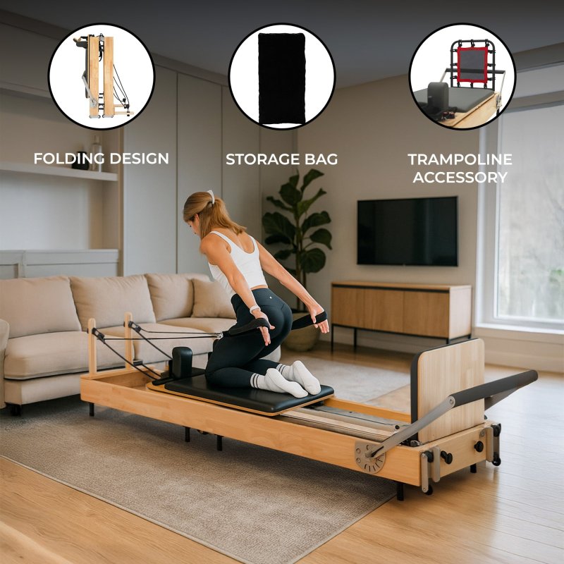 Pilates Reformer Machine - Oak