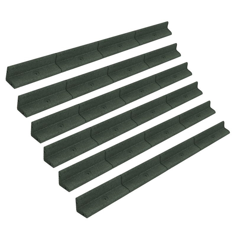 Flexible Lawn Edging 6 x 1.2m - Green