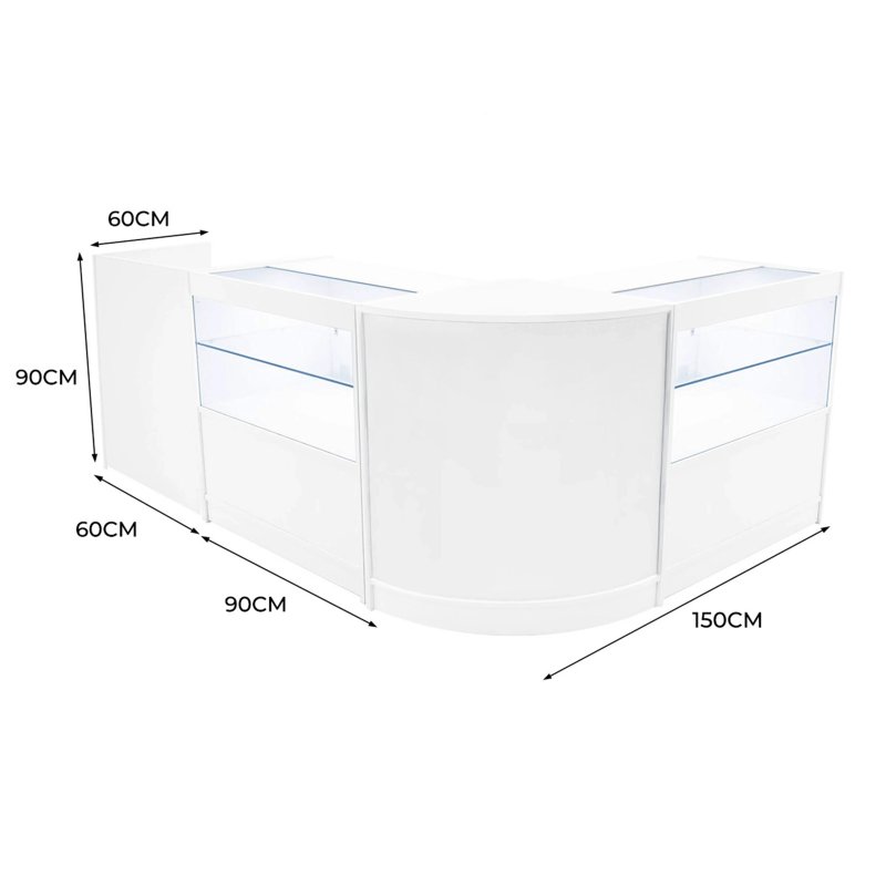 Phoenix LED Shop Counter Set CM60, TB60 & 2 x C900 - White