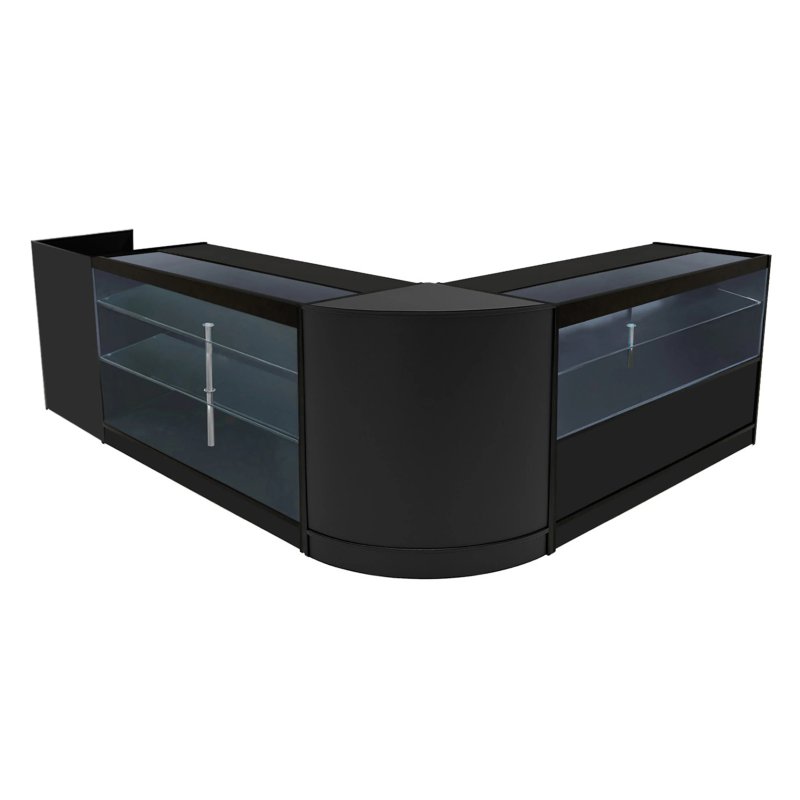 Vega LED Shop Counter Set K1500, C1500, TB60 & CM60 - Black
