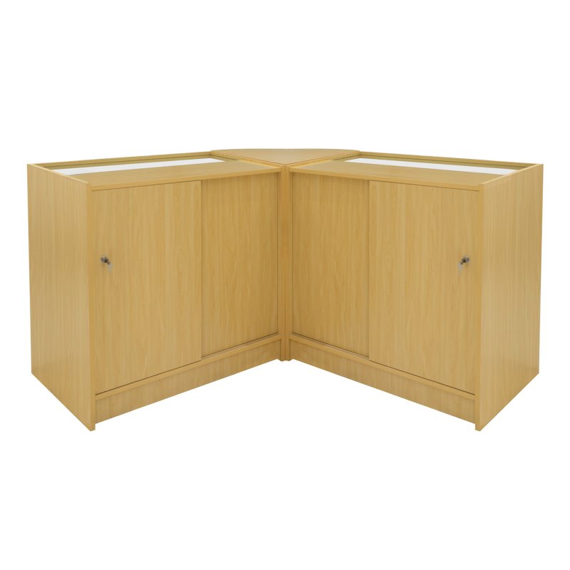 Harmonia LED Shop Counter Set B900, C900 & LM60 - Maple