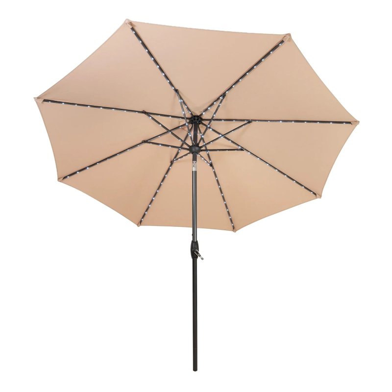 LED Tilt Parasol 2.7m - Beige