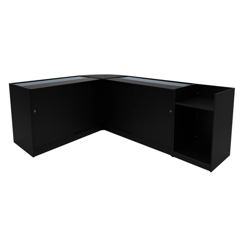 Vega LED Shop Counter Set K1200, C1200, TB60 & CM60 - Black