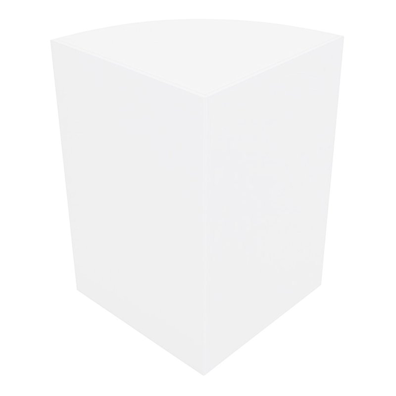 Retail Shop Corner Counter LM60 - White
