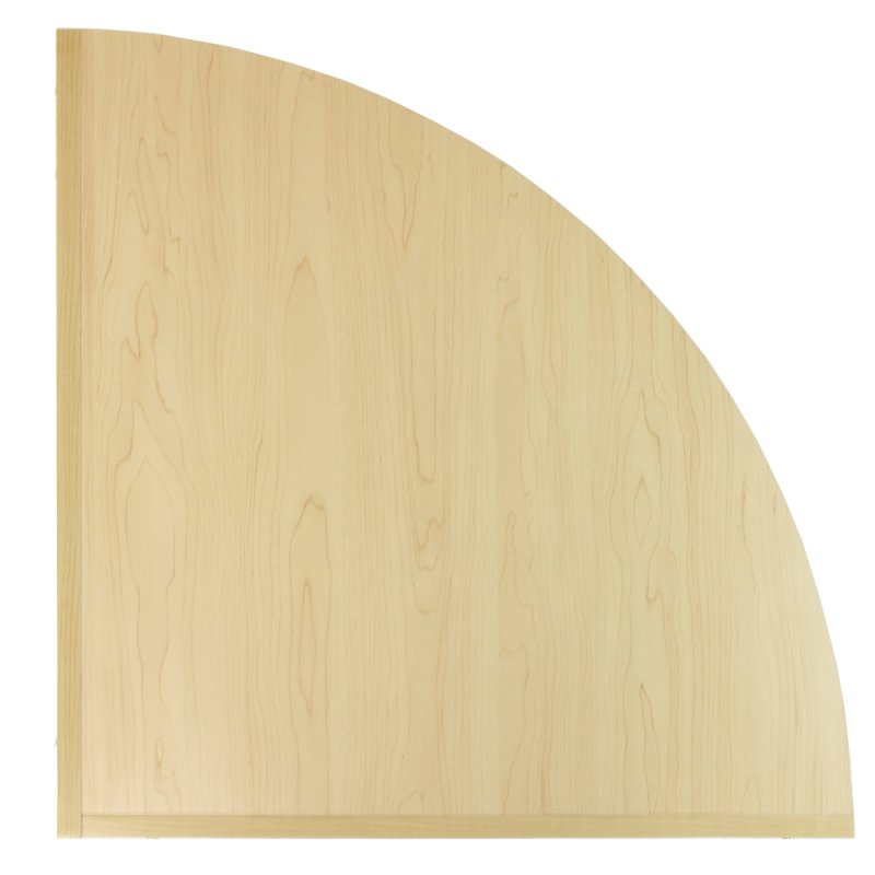 MonsterShop LM60 Corner Shop Counter Retail Showcase Display Cabinet, Maple, 60cm x 90cm x 60cm