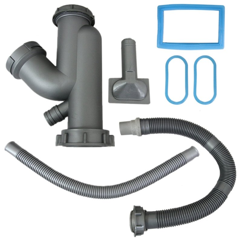 Kitchen Sink Stainless Steel Square Brushed Premium Handmade Satin Finish Commercial Single Bowl With Strainer Plug & Waste Pipe Set