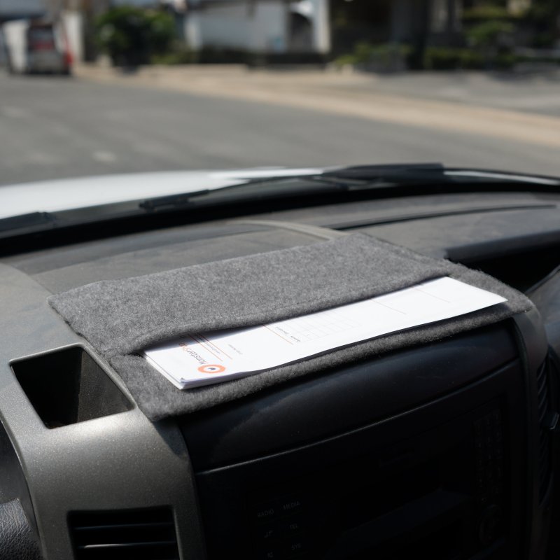 Fabric Storage Pouches 2 Pack 2 Sizes Smoke Grey Car Motorhome Camper Van Matching Lining Tool Paperwork Document Pocket Organiser Holder Accessories Portable Fixed 100% Polypropylene 3mm Thick