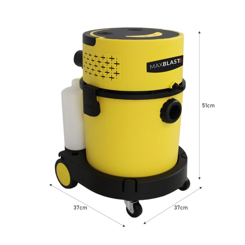 Monster Shop Valeting Shampoo Machine Carpet Washer 3 in 1 Wet and Dry Shampoo/Vacuum Cleaner, 20L 1200W Wet Water Dirt Blower Vac HEPA 4.3m Cable with Auto Rewind