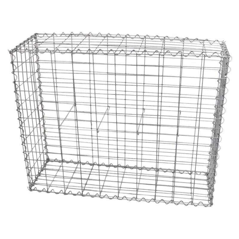 Gabion Baskets Cages Mesh Wire Galvanised Steel Outdoor Stone Basket Spiral Retaining Wall Planter Garden / 100 x 80 x 30cm / 6 Pack