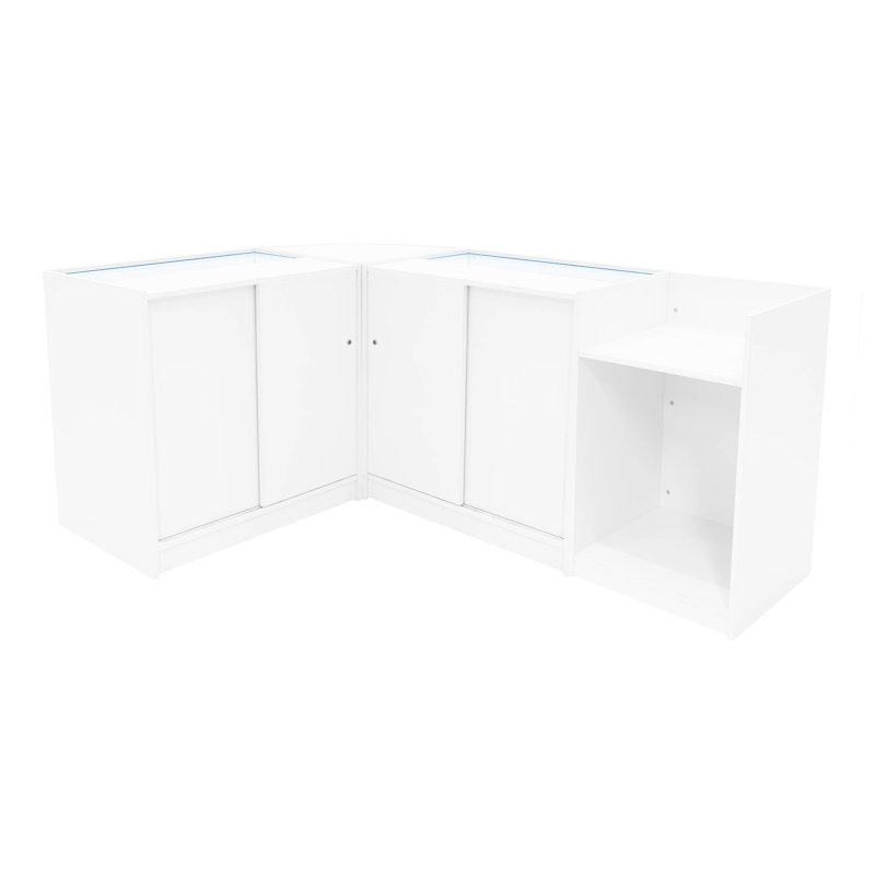 Sagittarius LED Shop Counter Set LM60, TB60 & 2 x B900 - White