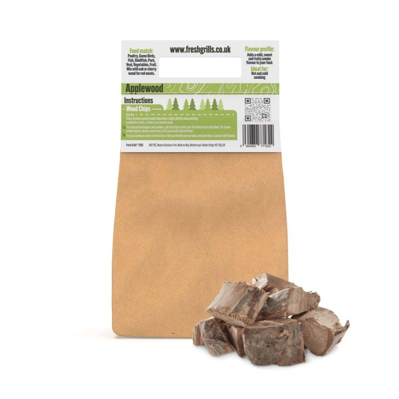 Wood Chunks BBQ Grill Wood Fired Pizza Oven Kamado Smokers Hickory 1.5kg
