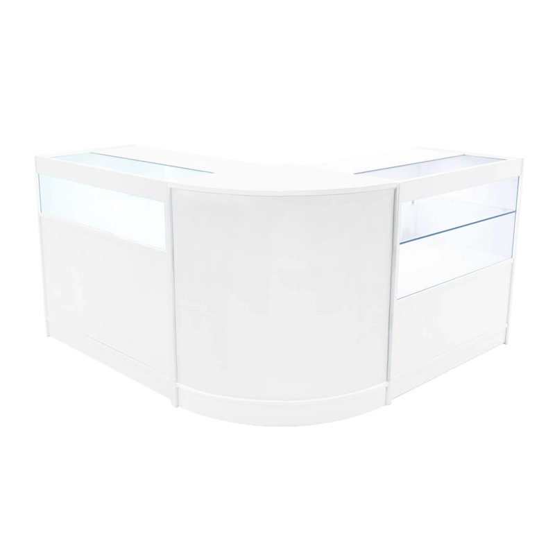 Adonis LED Shop Counter Set B900, C900 & CM60 - White