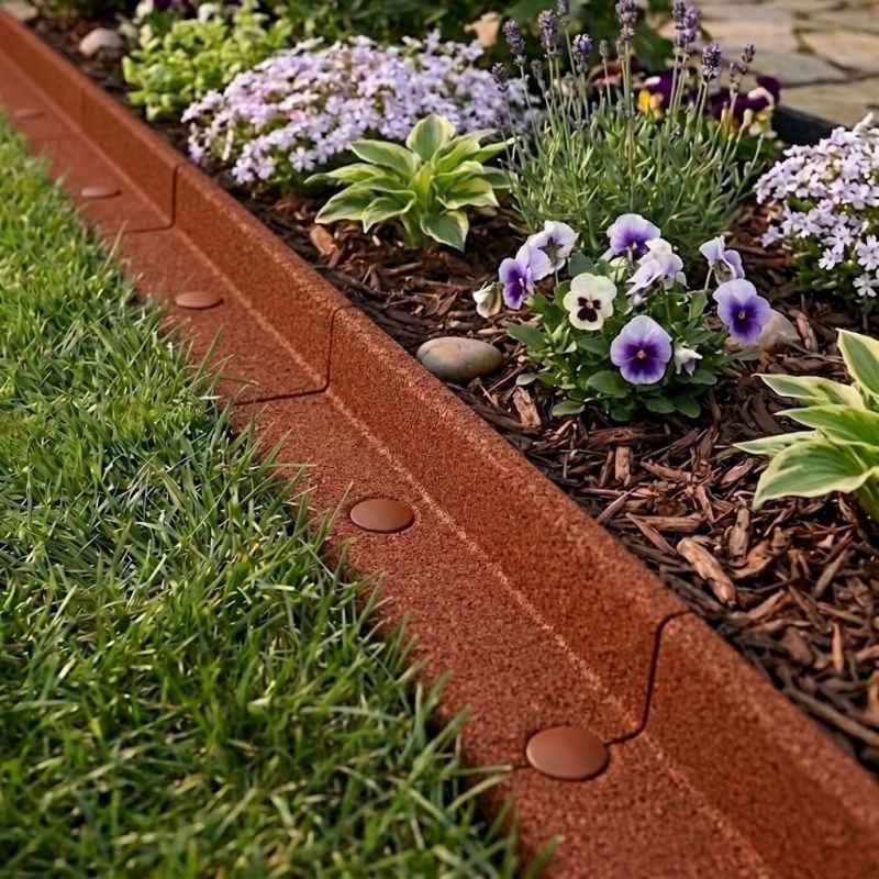 Flexible Lawn Edging 4 x 1.2m - Terracotta
