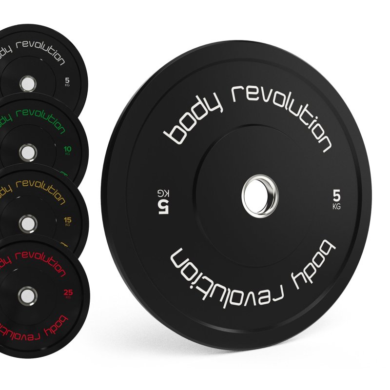 Olympic Bumper Plates Black 30kg SET 2x5kg 2x10kg