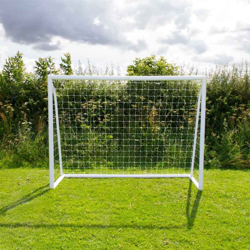 Football Goal Net 8 x 6ft All Weather PVC Goalpost 30ply Knotted Netting 24