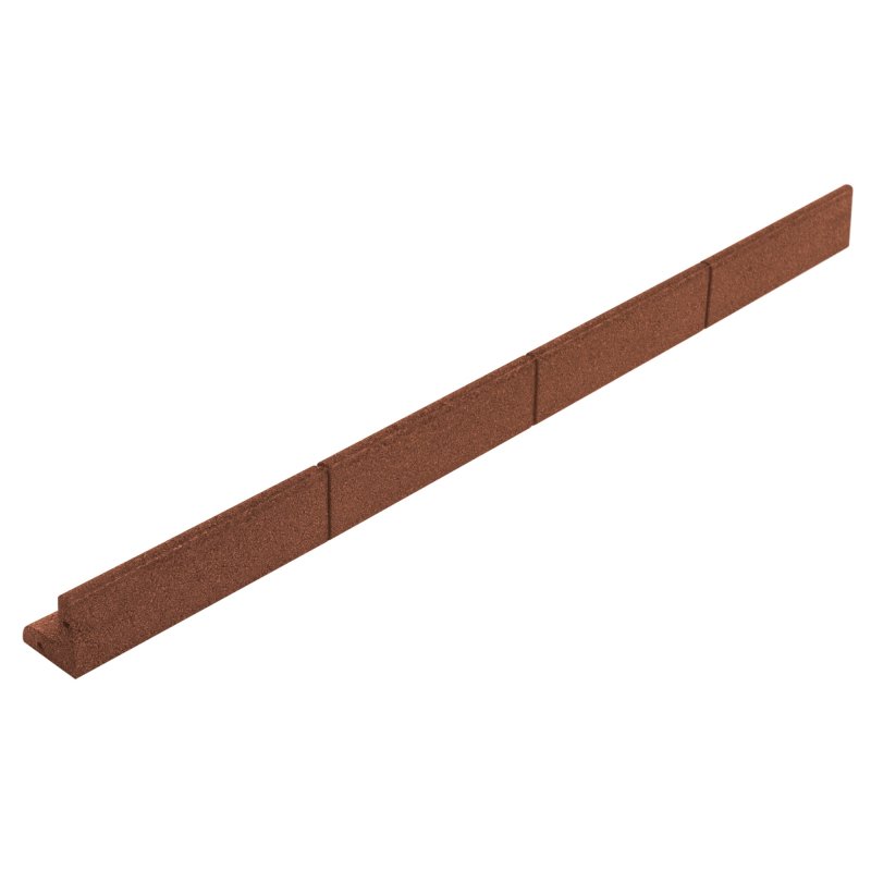 Flexible Lawn Edging 50 x 1.2m With Mallet - Terracotta