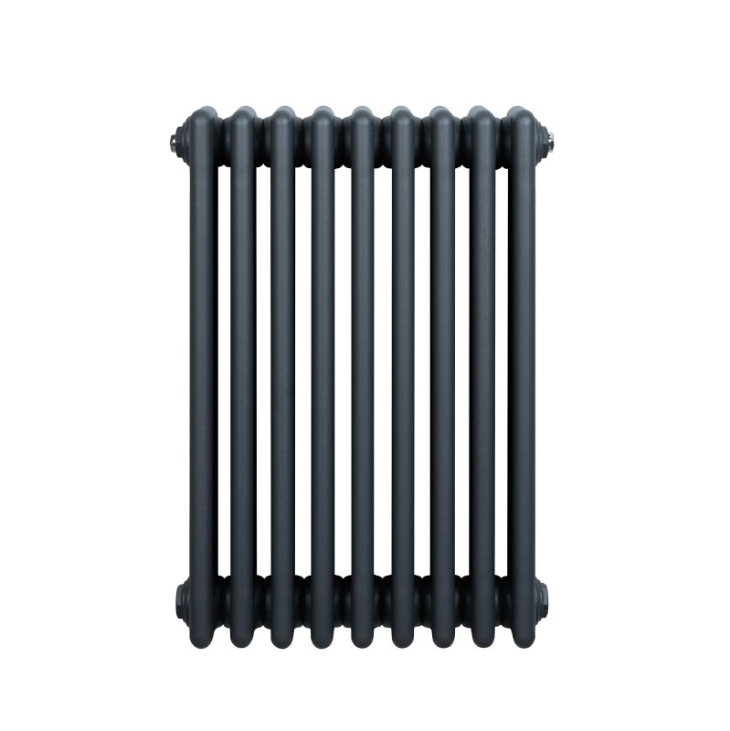 Traditional 4 Column Radiator - 600 x 425mm - Anthracite Grey
