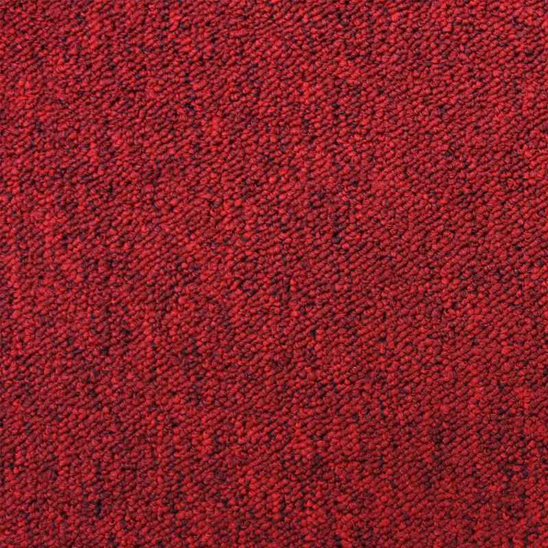 Carpet Tiles 40 x Sand & Scarlet Red 10 Metres Squared Heavy-Duty Commercial Hard Wearing Flooring Domestic Premium Office Home 50cm x 50cm MonsterShop