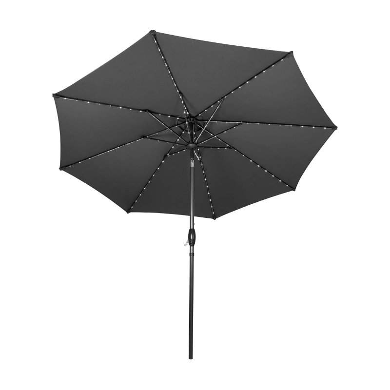LED Tilt Parasol 2.7m - Grey