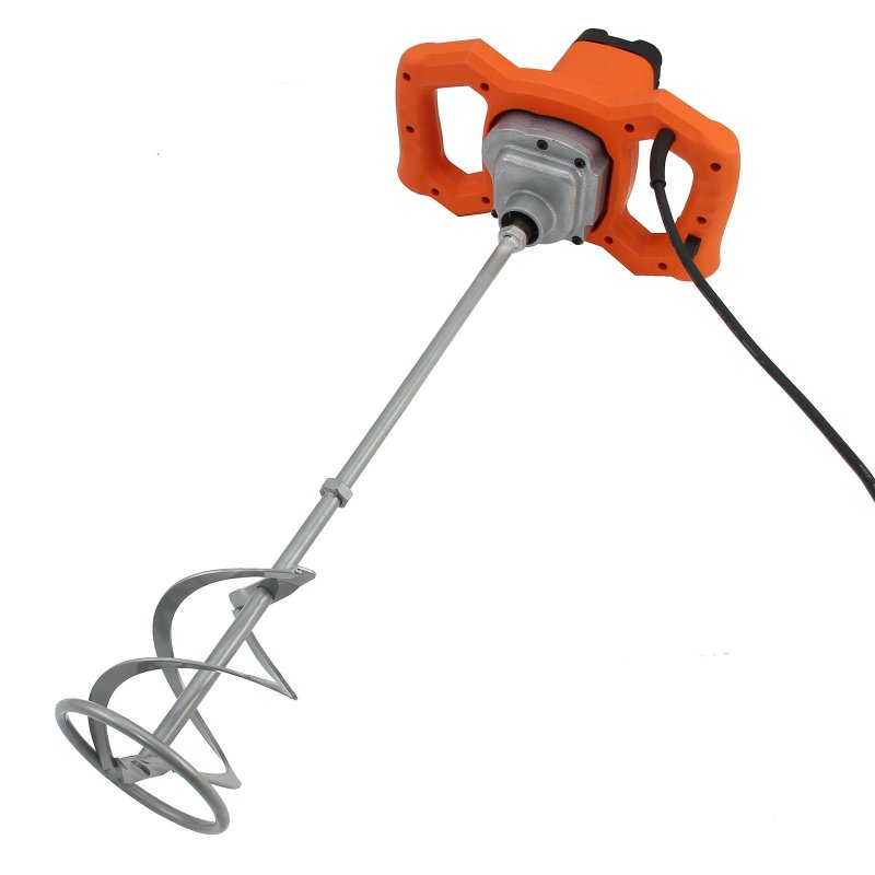 T-Mech 1600W Paddle Mixer Plaster Mixing Tool Paint Stirrer, M14 140mm Paddle / 230V 13A UK Plug