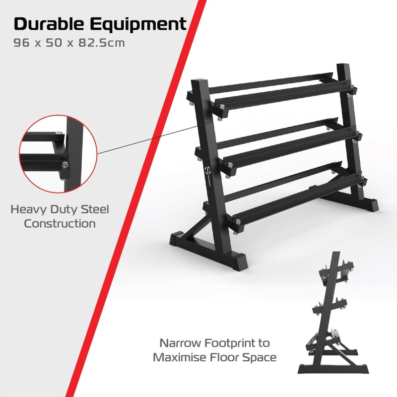 Dumbbell Rack Wide 3 Tier