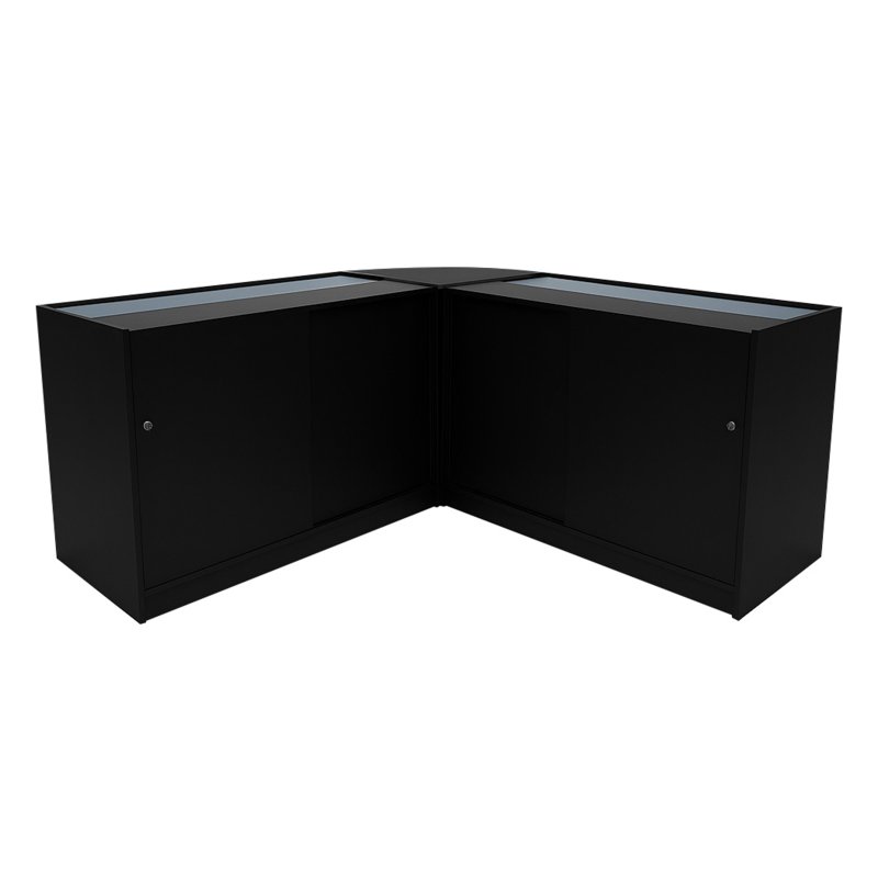 Andromeda LED Shop Counter Set LM60 & 2 x C1200 - Black