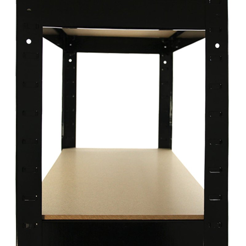 75cm Wide Racking Garage Storage Shelving Heavy Duty 5 Tier Shelf Unit 75cm x 30cm x 150cm (2, Black)