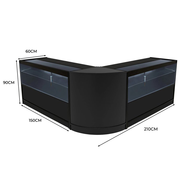 Selene LED Shop Counter Set CM60 & 2 x C1500 - Black