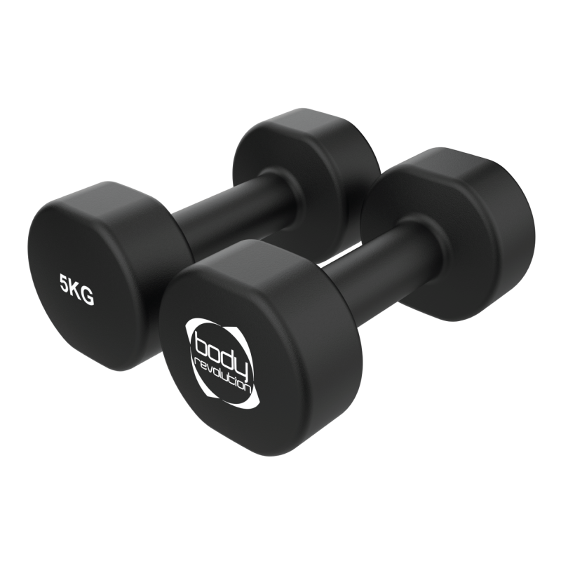 2 x 5KG Neoprene dumbbells