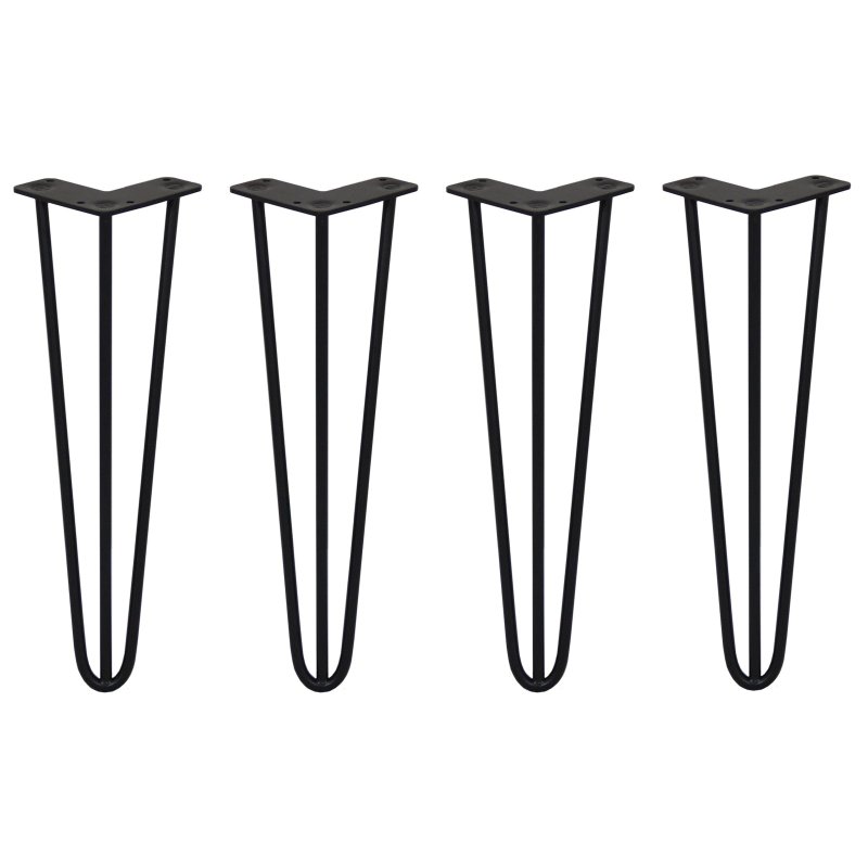 4 x Hairpin Legs / Hair Pin Legs Set SkiSki Legs Furniture Desk Bench Chair Table 16