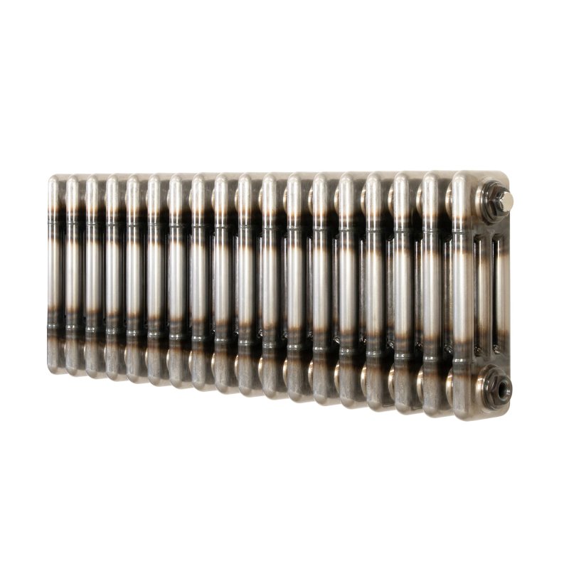 Traditional 3 Column Radiator - 300 x 830mm - Raw Metal